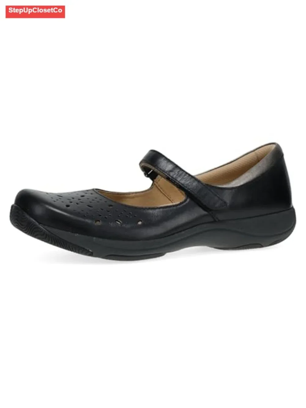 Women's Stacy Flat Mary Jane Leather Comfort Shoes